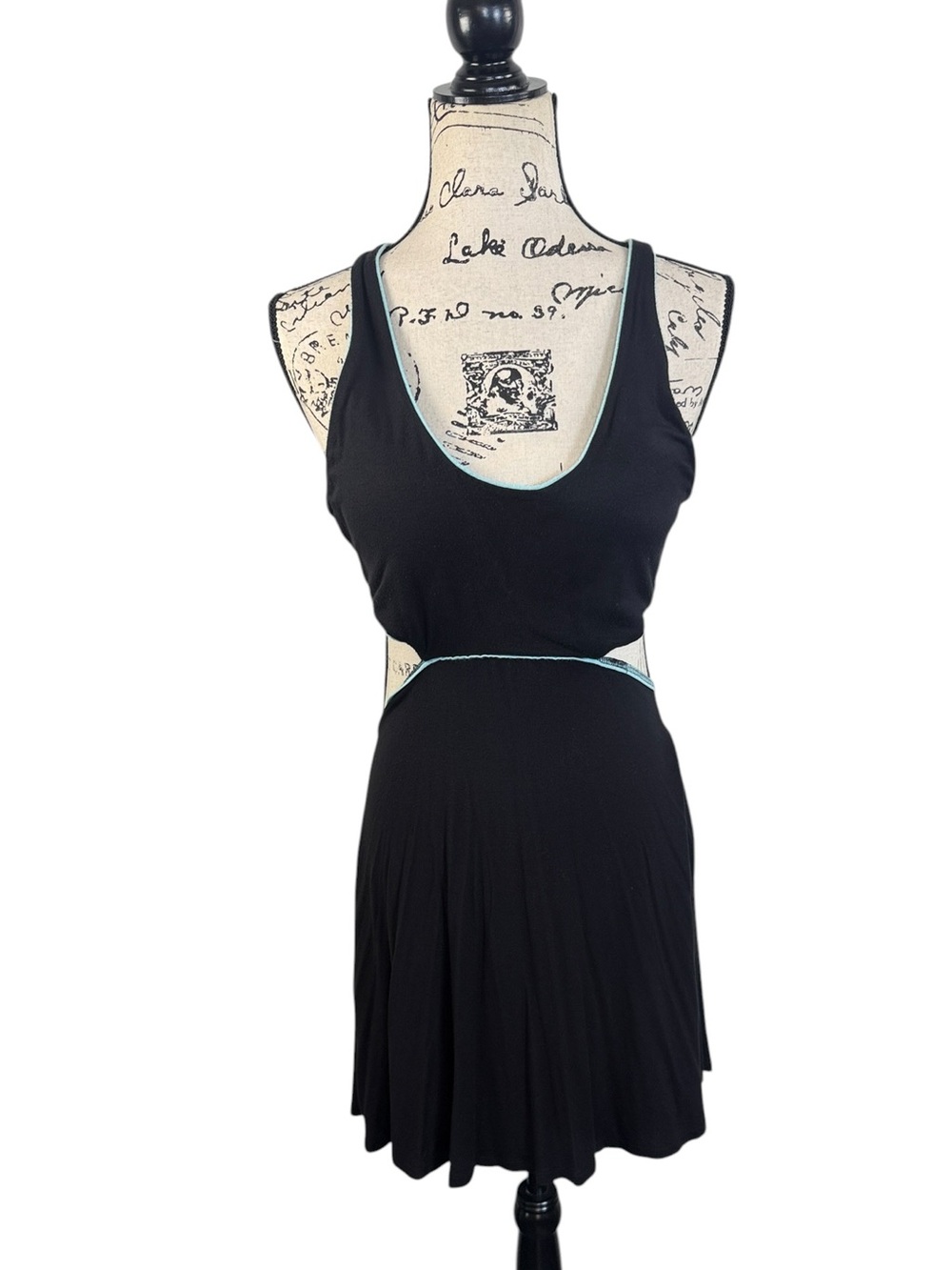 Victoria's Secret Black Racerback Cutout Dress size Medium